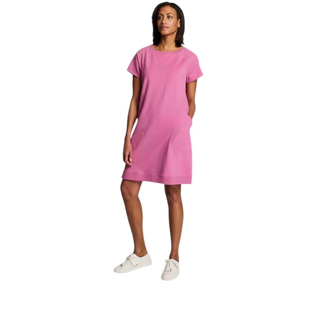 J. Jill Fit Terry Seamed Pocket Dress